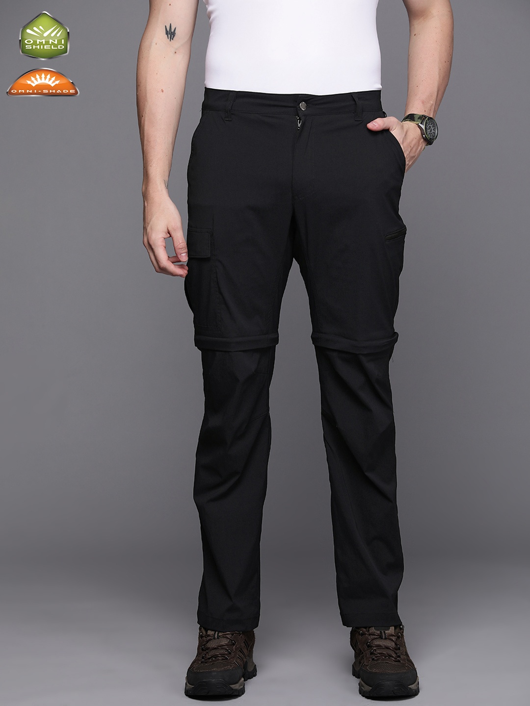 

Columbia Men Black Slim Fit Trousers