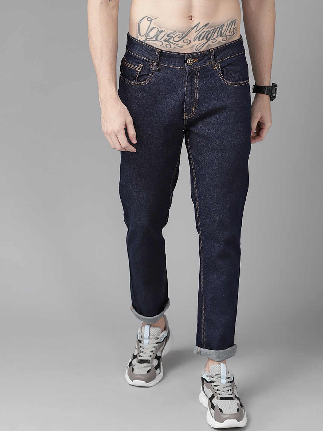 

Roadster Men Navy Blue Skinny Fit Stretchable Jeans