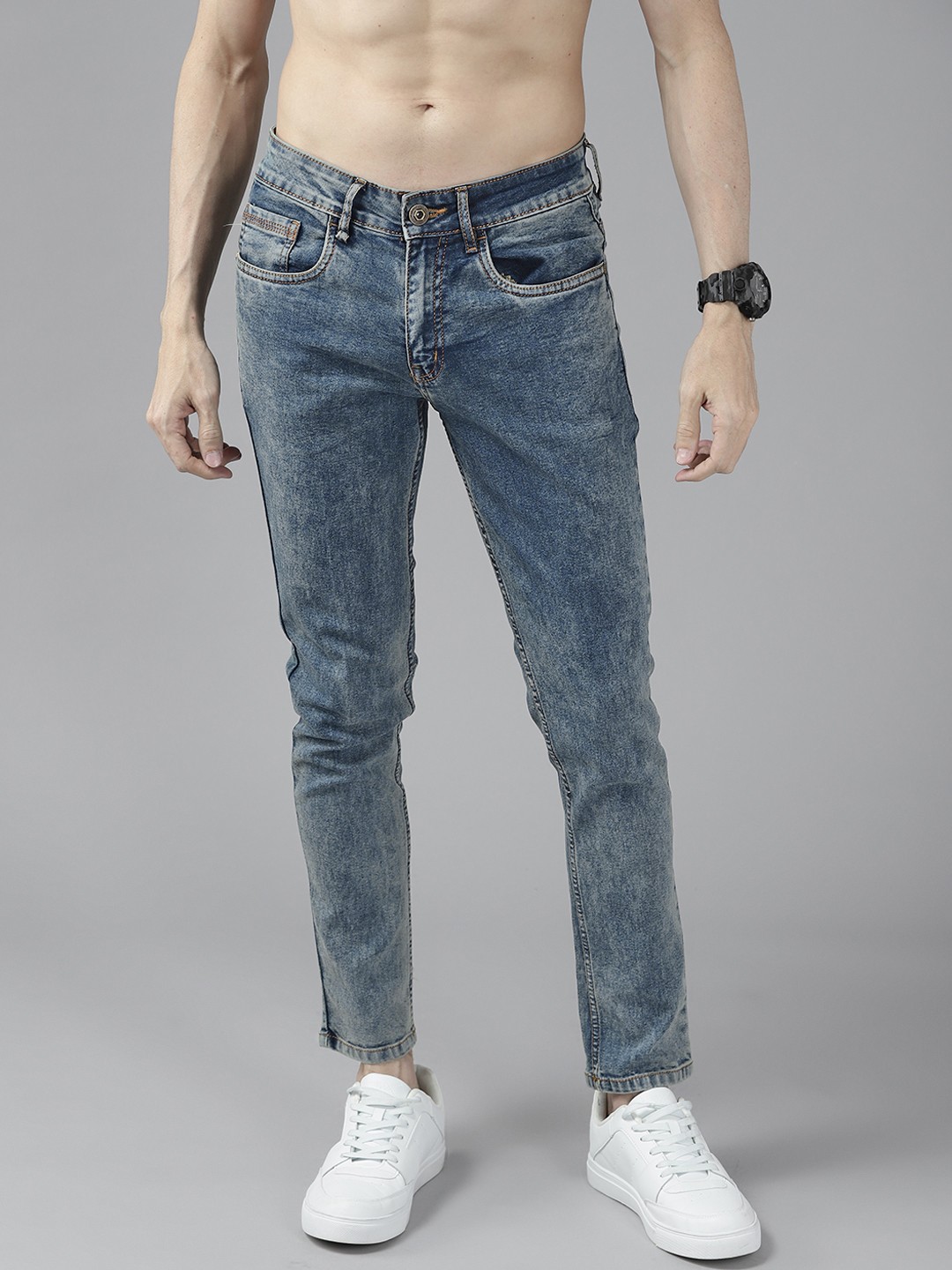 

Roadster Men Blue Skinny Fit Light Fade Stretchable Jeans