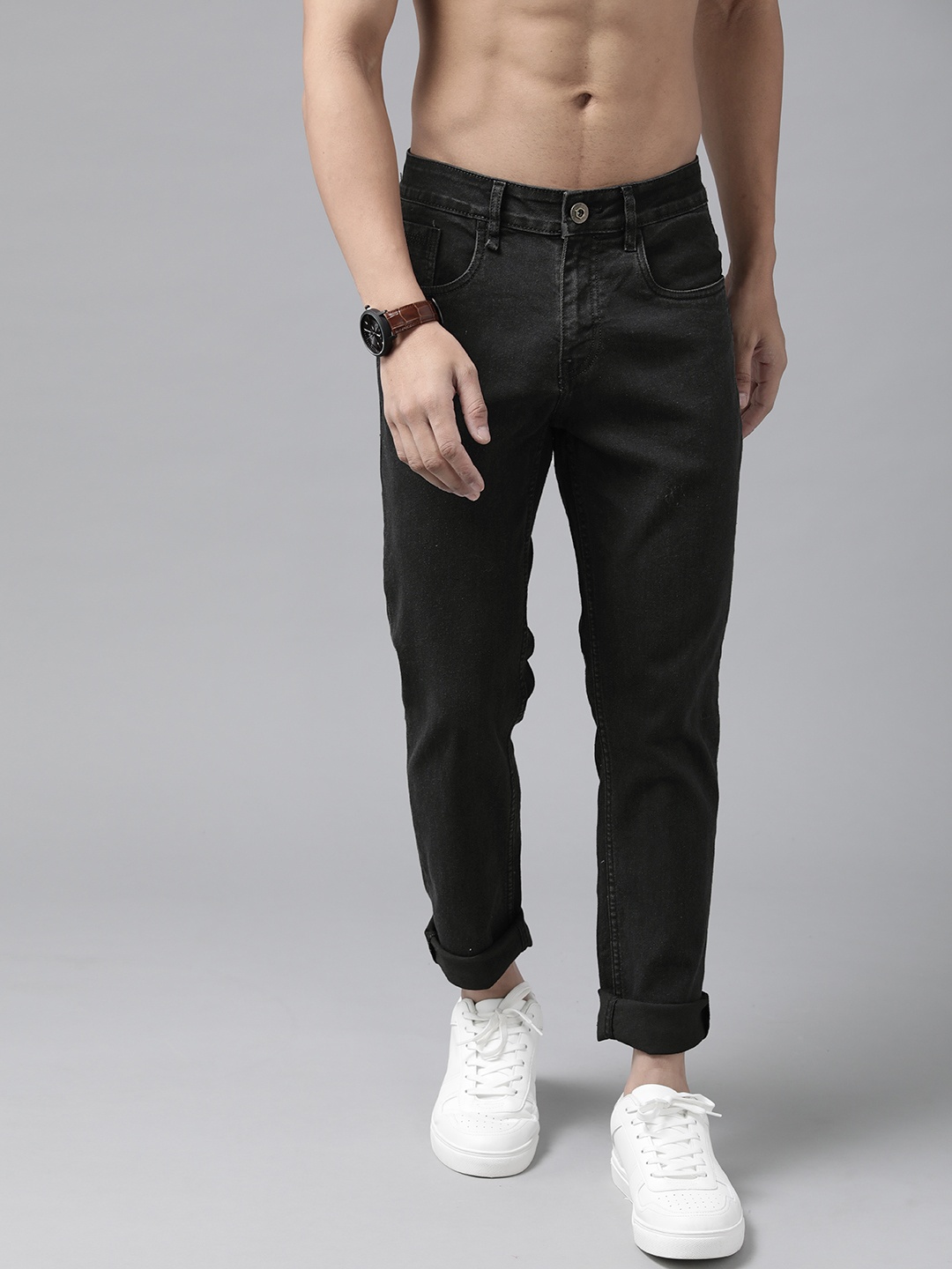 

Roadster Men Black Skinny Fit Stretchable Jeans