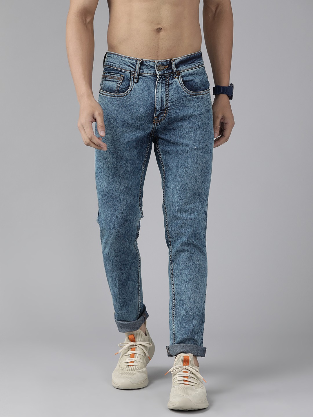 

Roadster Men Blue Skinny Fit Heavy Fade Stretchable Jeans