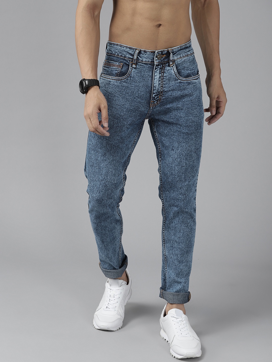 

Roadster Men Blue Skinny Fit Stretchable Jeans