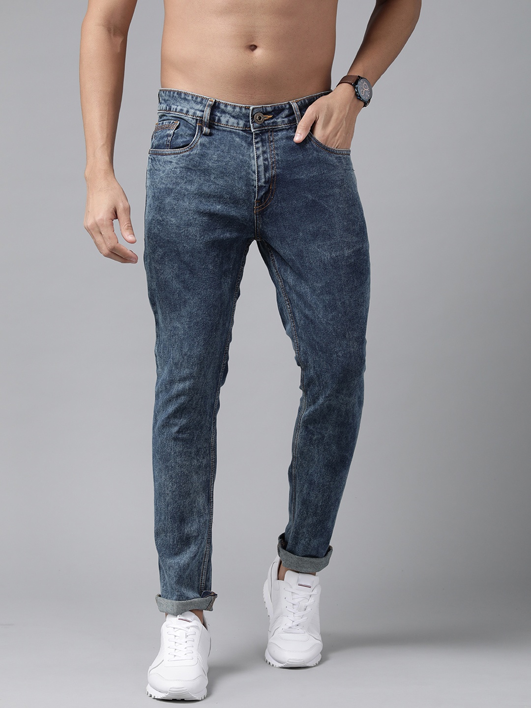

Roadster Men Blue Skinny Fit Light Fade Stretchable Jeans