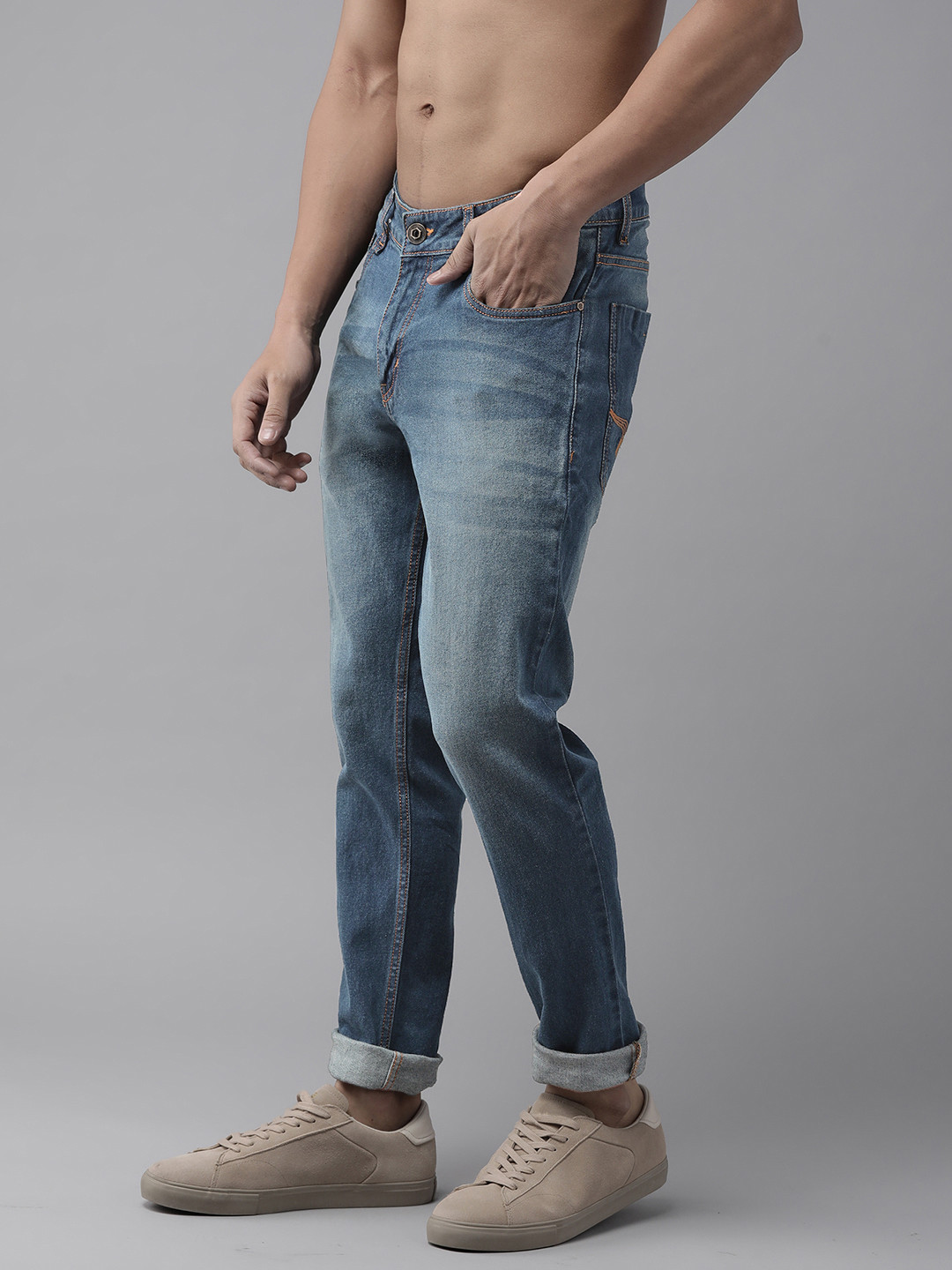 

Roadster Men Blue Light Fade Skinny Fit Stretchable Jeans