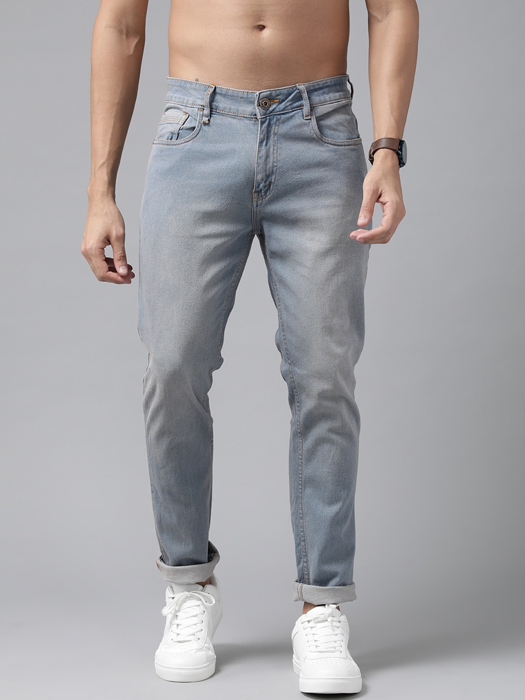 

Roadster Men Blue Skinny Fit Heavy Fade Stretchable Jeans