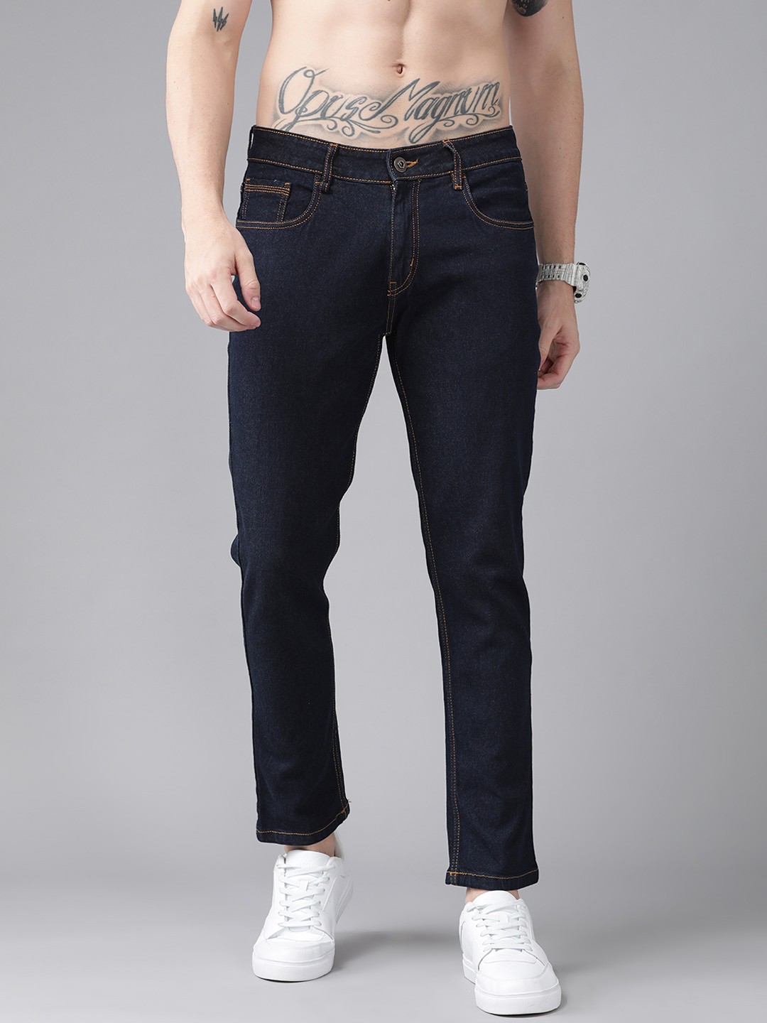 

Roadster Men Navy Blue Skinny Fit Stretchable Jeans
