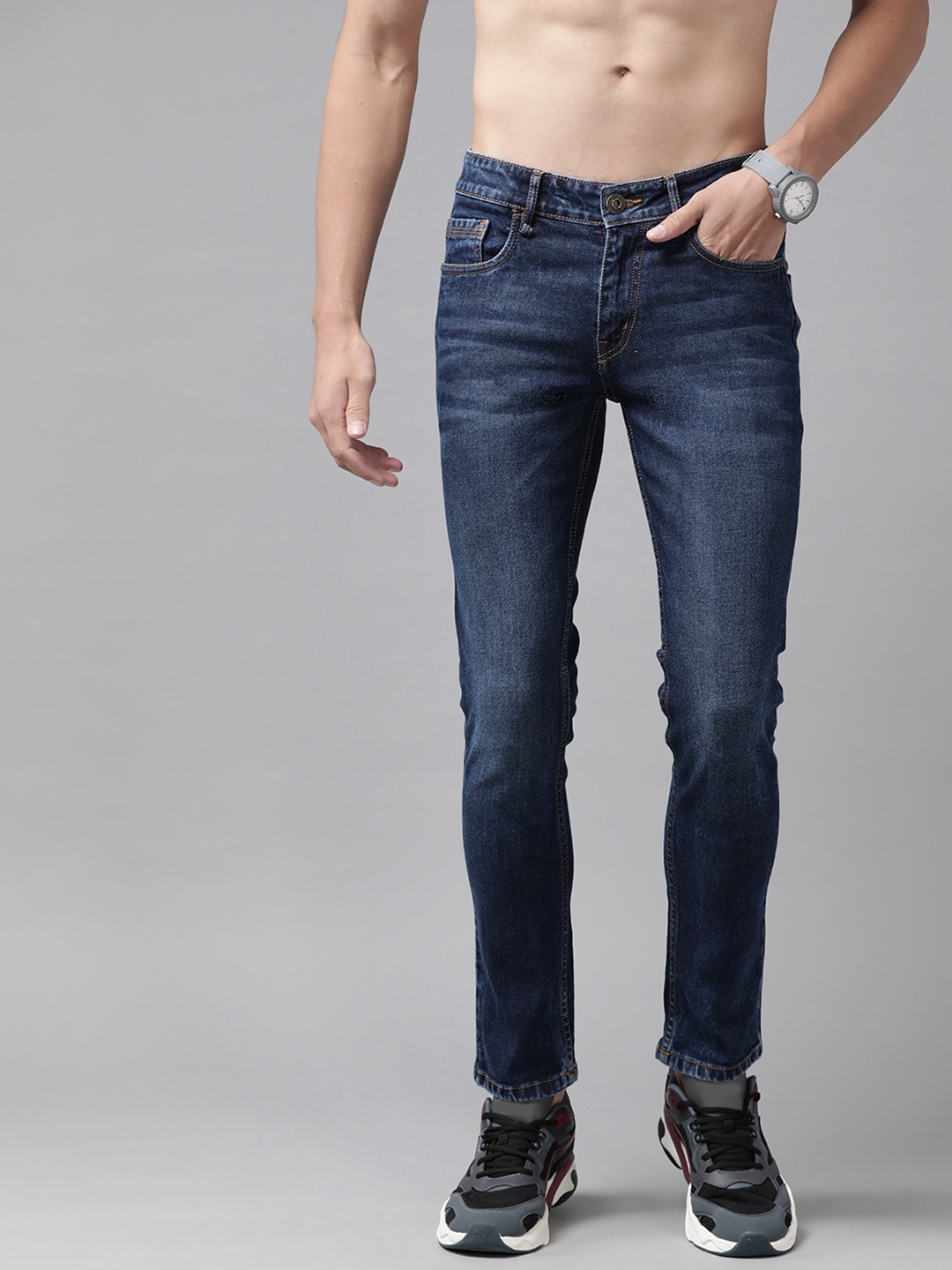 

Roadster Men Blue Skinny Fit Light Fade Stretchable Jeans