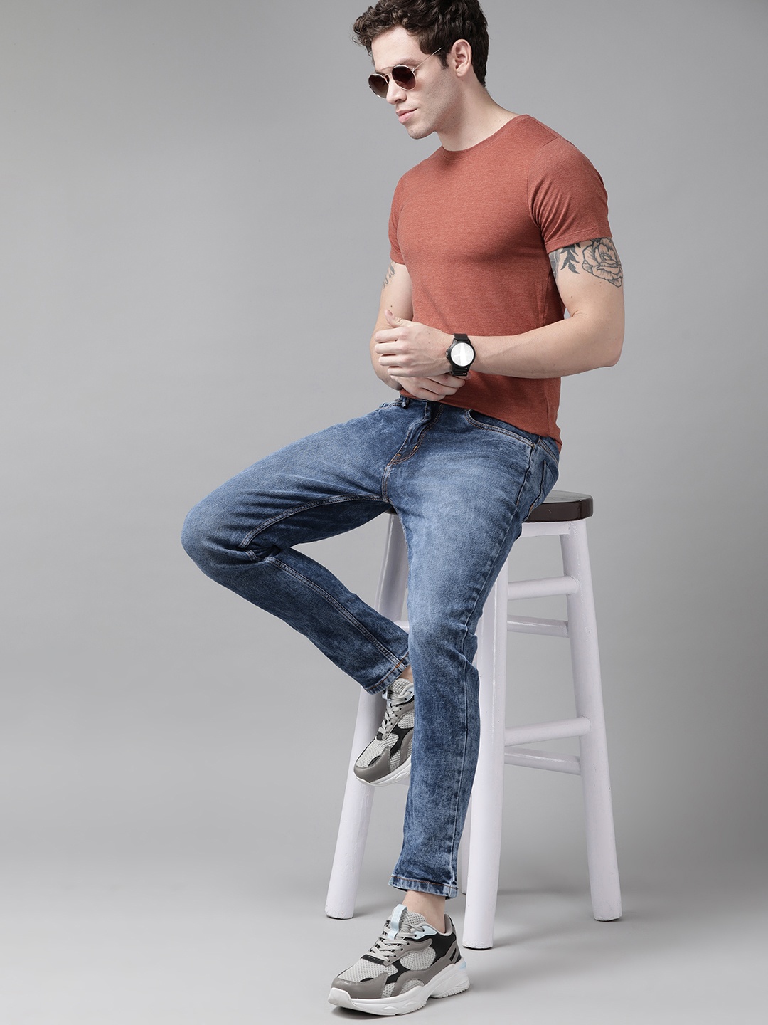 

Roadster Men Blue Skinny Fit Light Fade Stretchable Jeans
