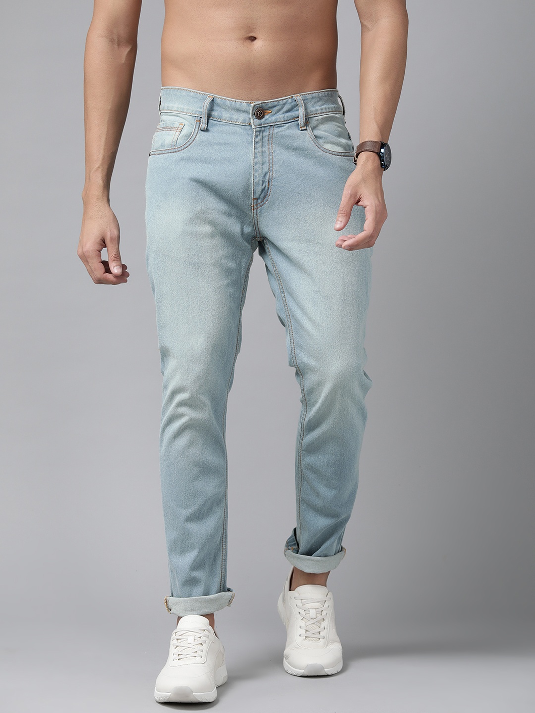 

Roadster Men Blue Skinny Fit Heavy Fade Stretchable Jeans