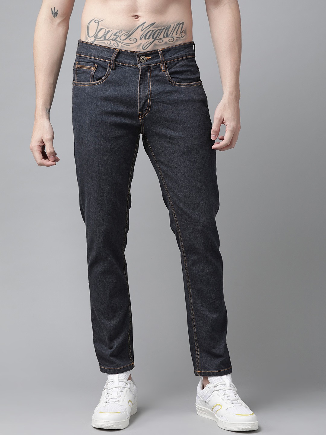 

Roadster Men Navy Blue Skinny Fit Stretchable Jeans