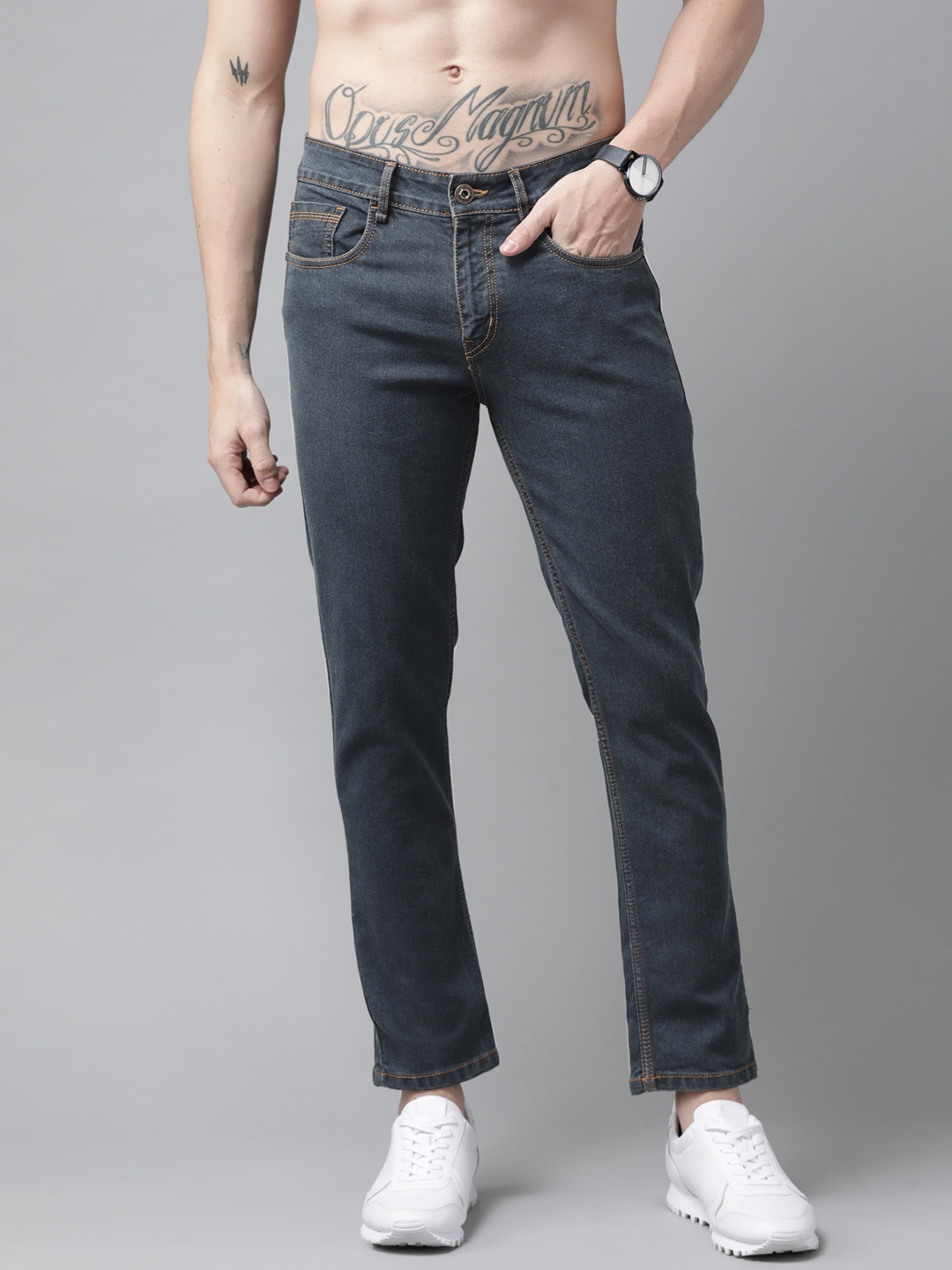 

Roadster Men Navy Blue Skinny Fit Stretchable Jeans