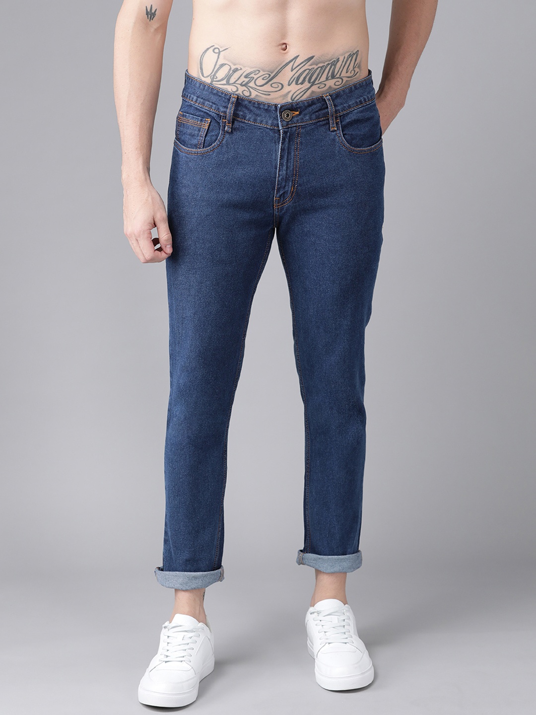 

Roadster Men Navy Blue Skinny Fit Stretchable Jeans