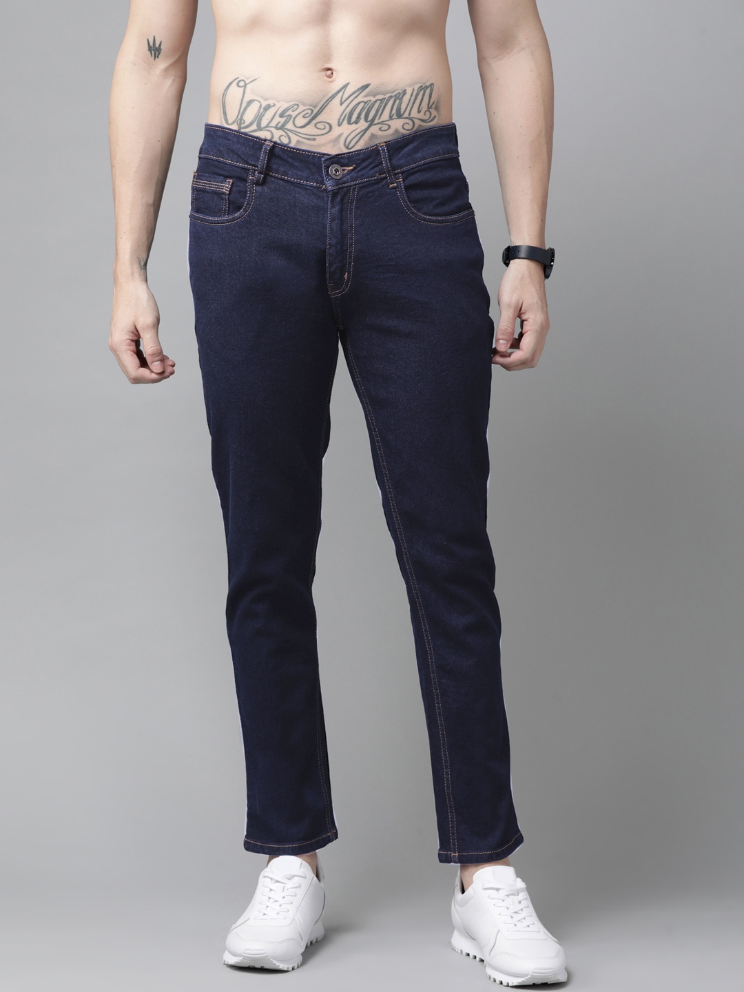 

Roadster Men Navy Blue Skinny Fit Stretchable Jeans