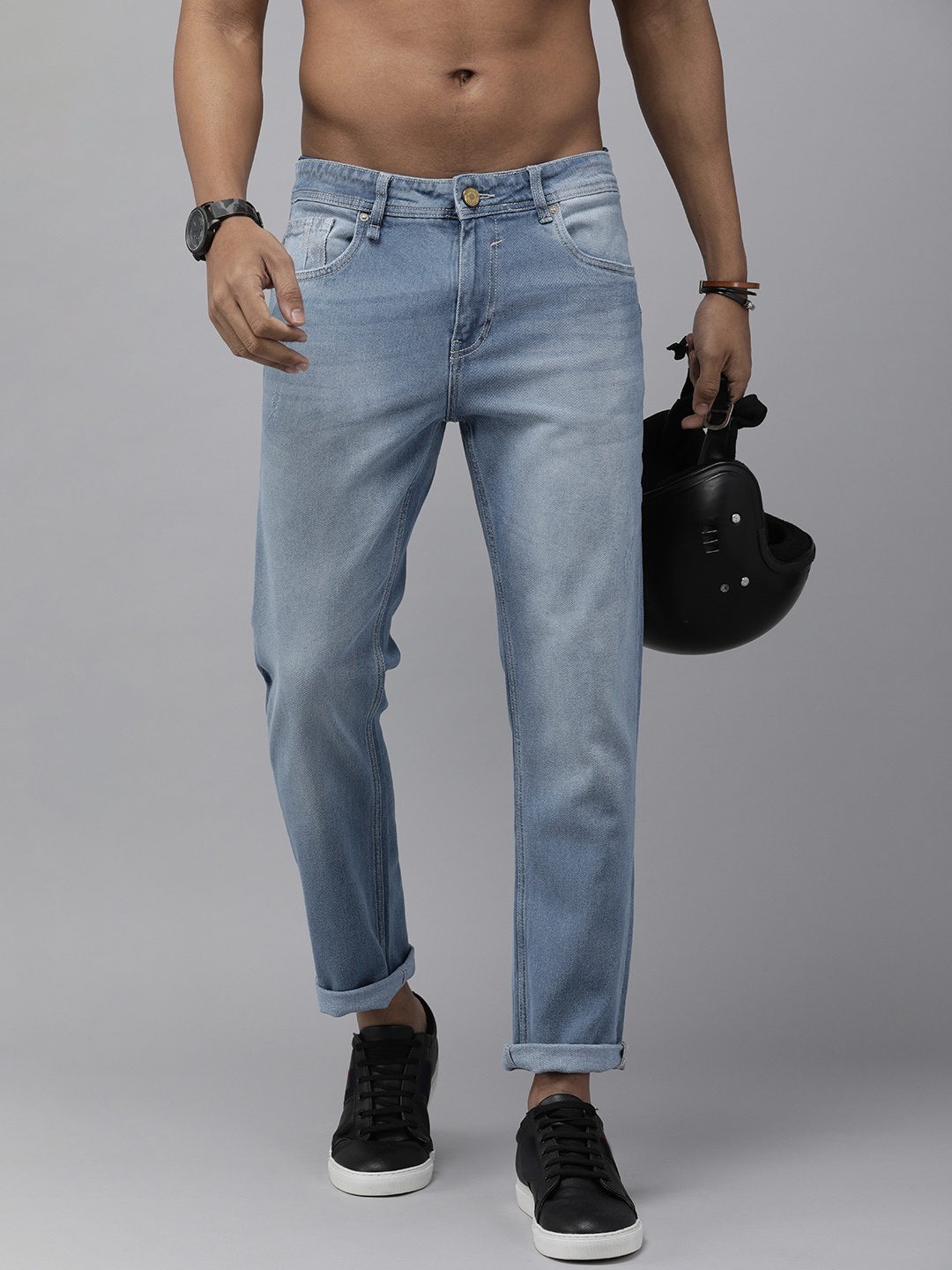 

Roadster Men Blue Slim Fit Light Fade Stretchable Jeans