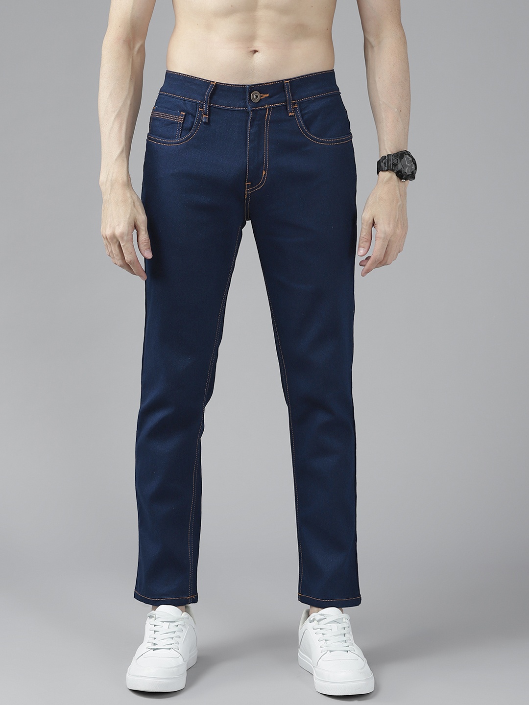 

Roadster Men Navy Blue Skinny Fit Stretchable Jeans