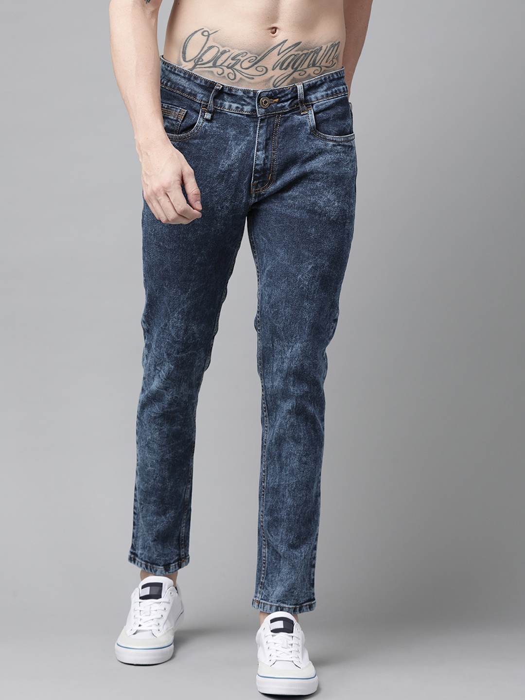 

Roadster Men Navy Blue Skinny Fit Stretchable Jeans