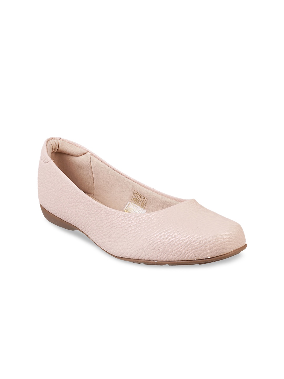 

J FONTINI Women Peach-Coloured Ballerinas Flats