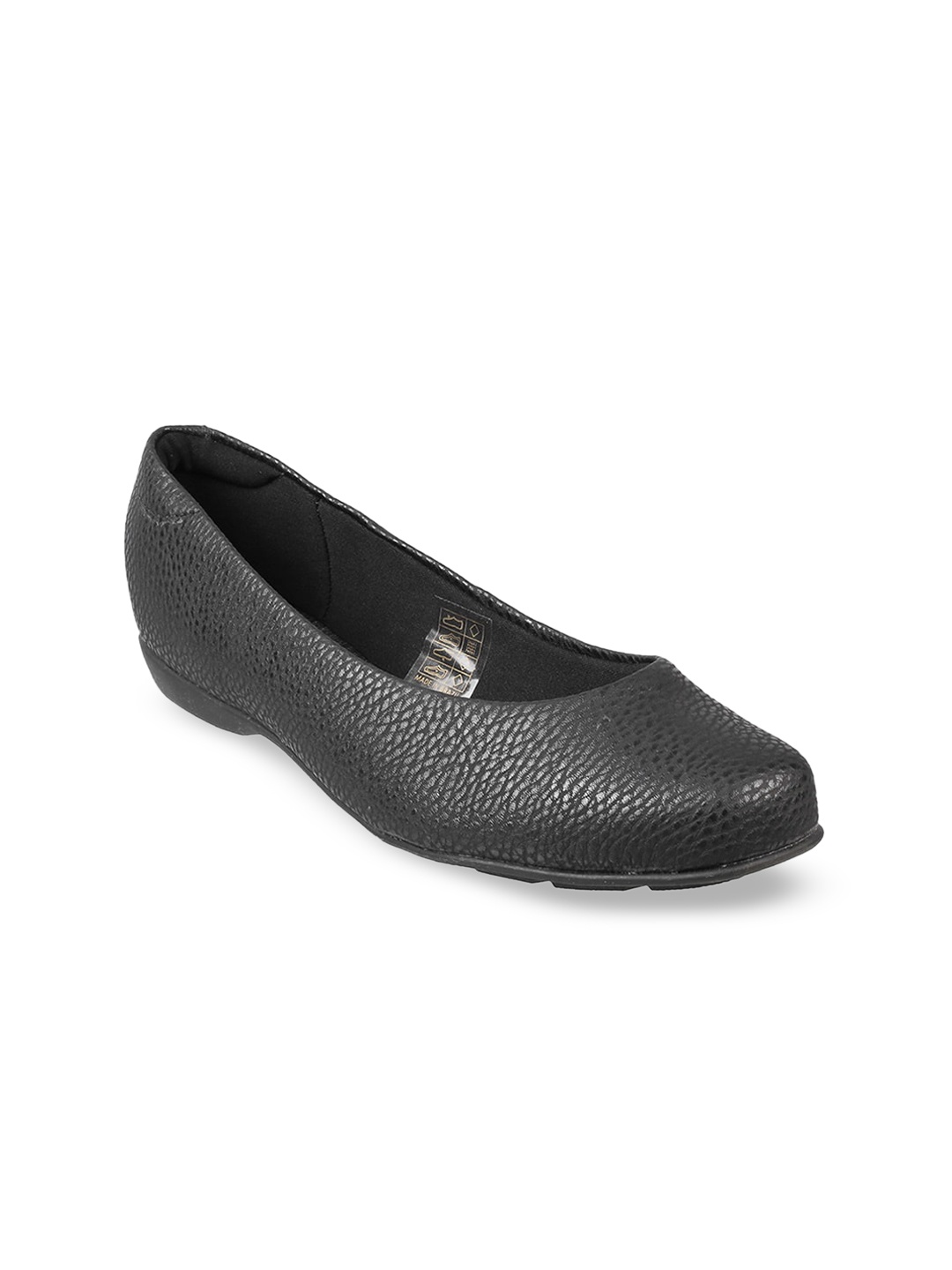 

J FONTINI Women Black Ballerinas Flats