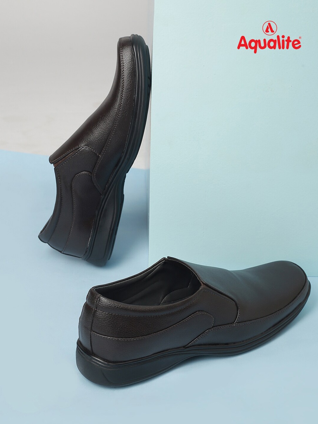 

Aqualite Men Brown Formal Shoes