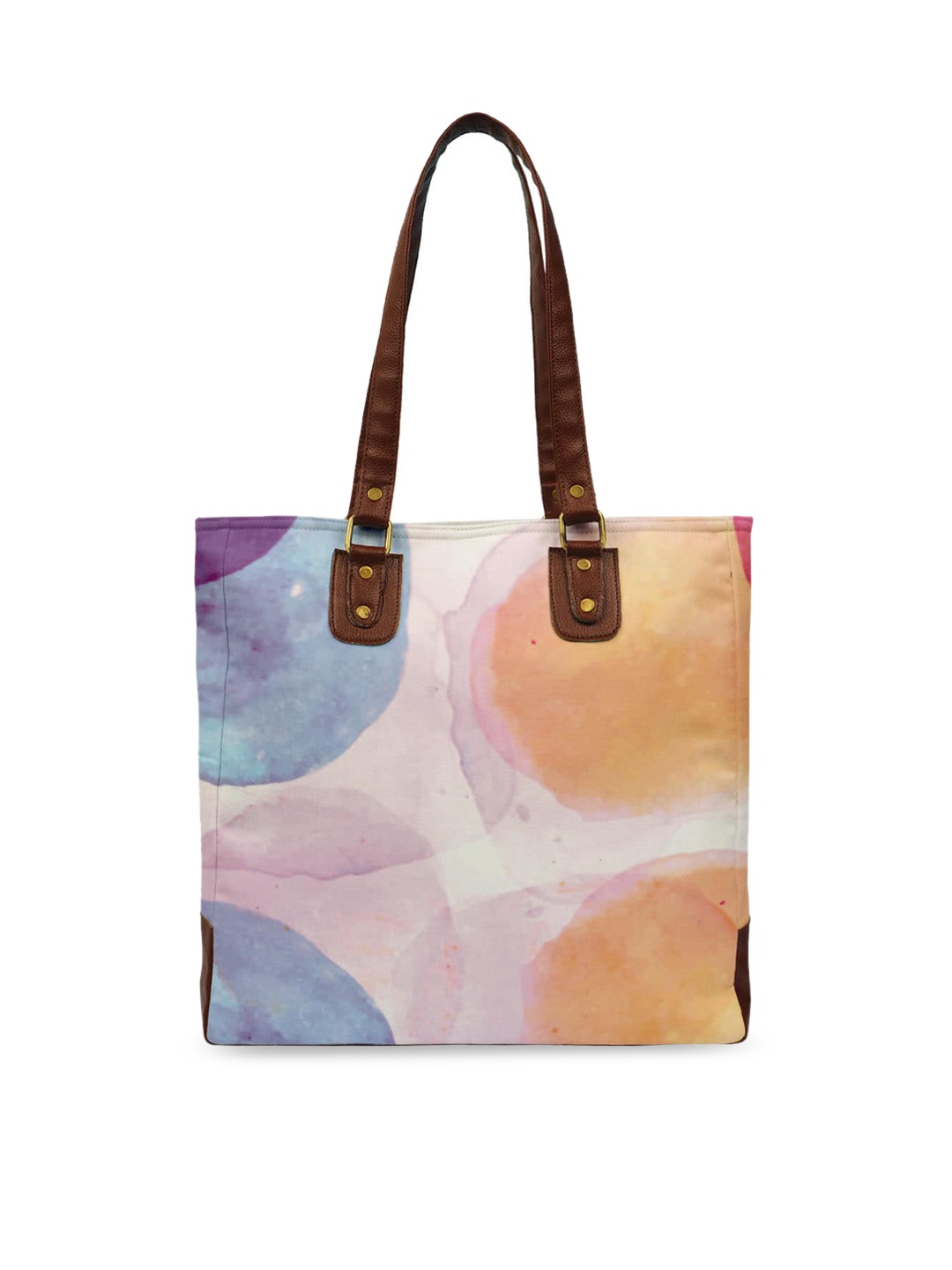 

Crazy Corner Multicoloured Colourblocked Oversized Structured Shoulder Bag, Multi