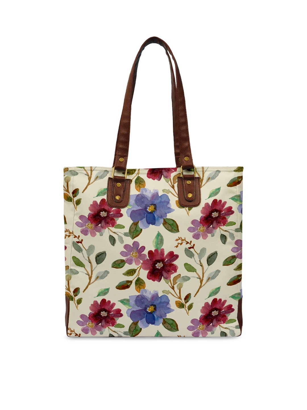 

Crazy Corner Multicoloured Floral Printed Shopper Tote Bag, Multi