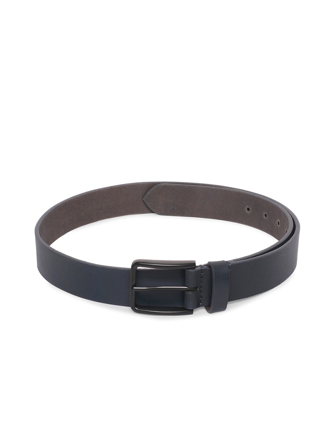 

Belwaba Men Navy Blue Leather Belt