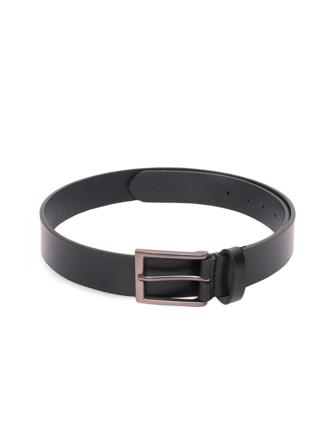 

Belwaba Men Black Leather Formal Belt