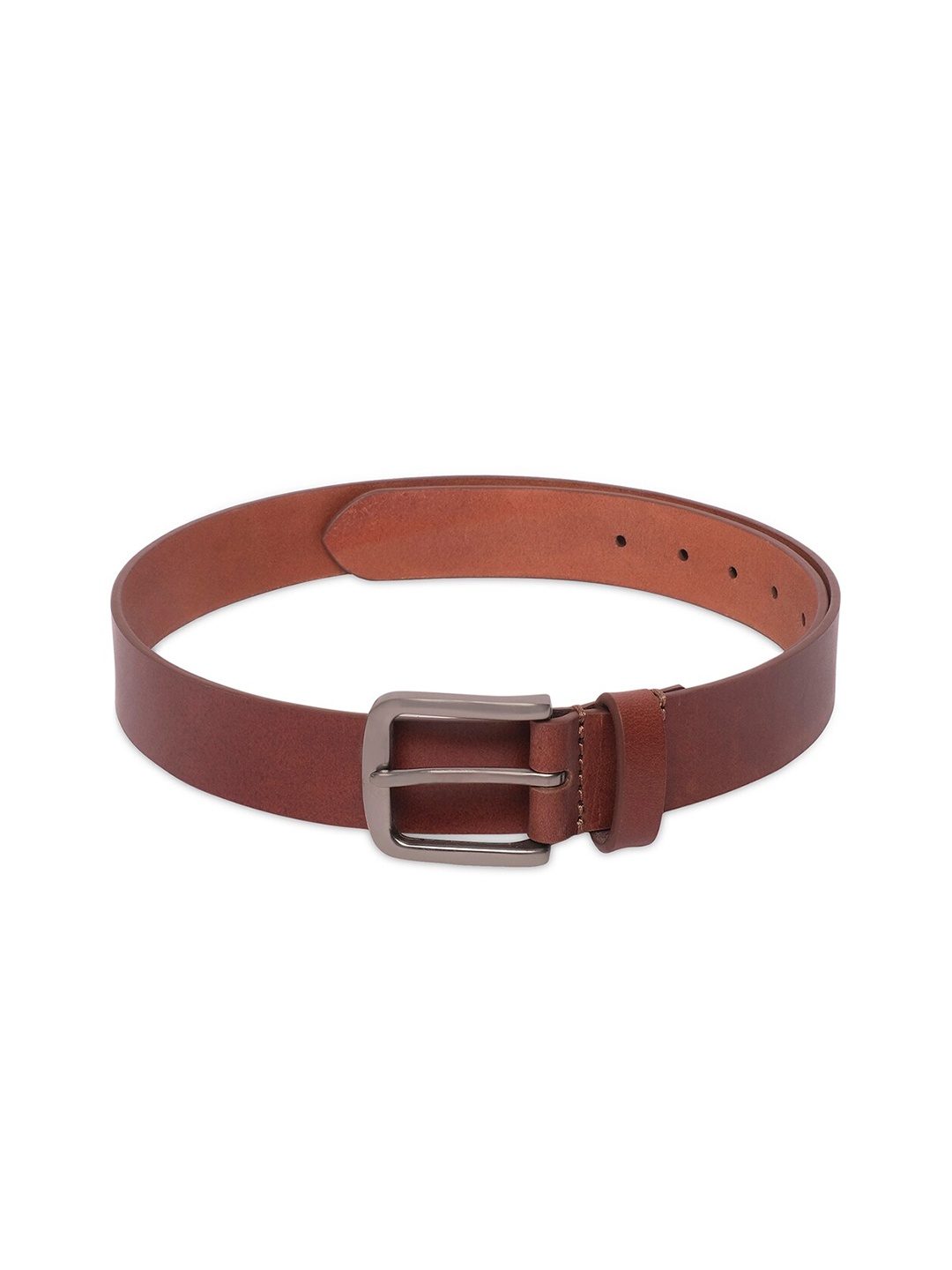 

Belwaba Men Tan Leather Belt