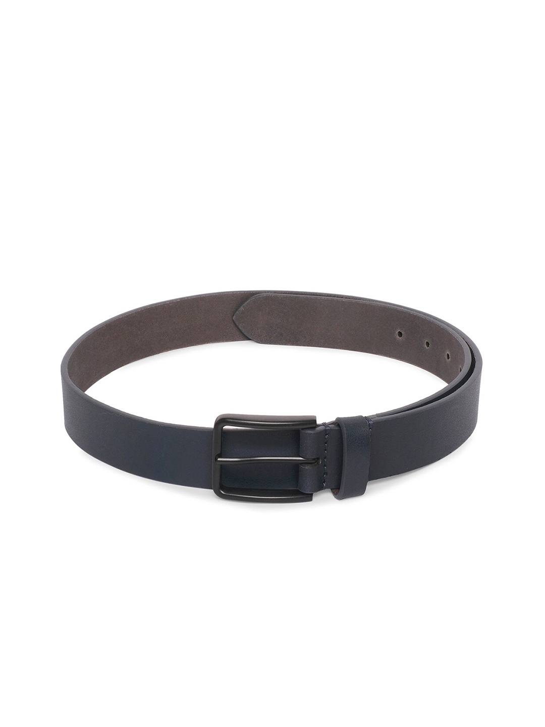 

Belwaba Men Navy Blue Leather Formal Belt