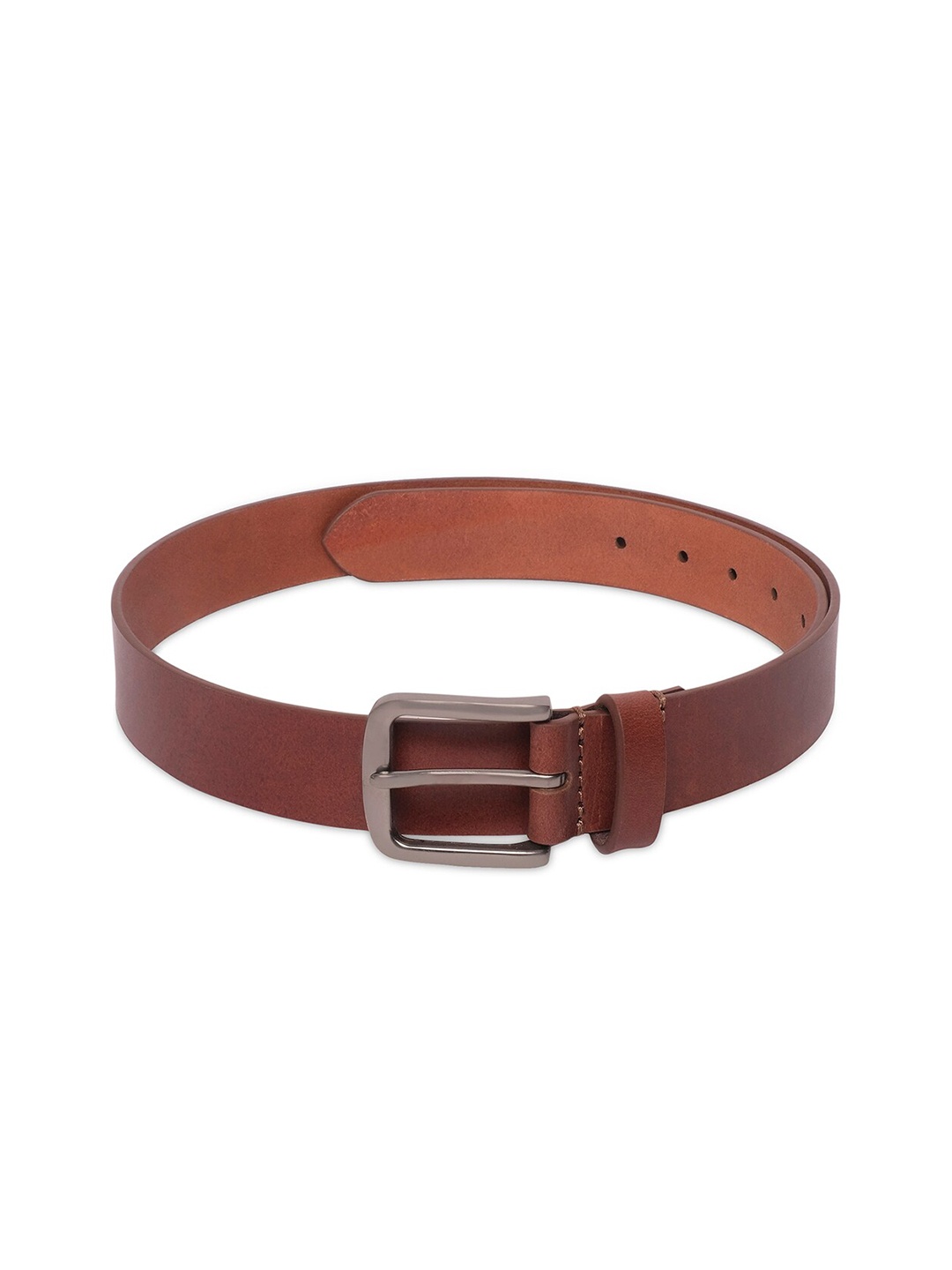 

Belwaba Men Tan Leather Belt