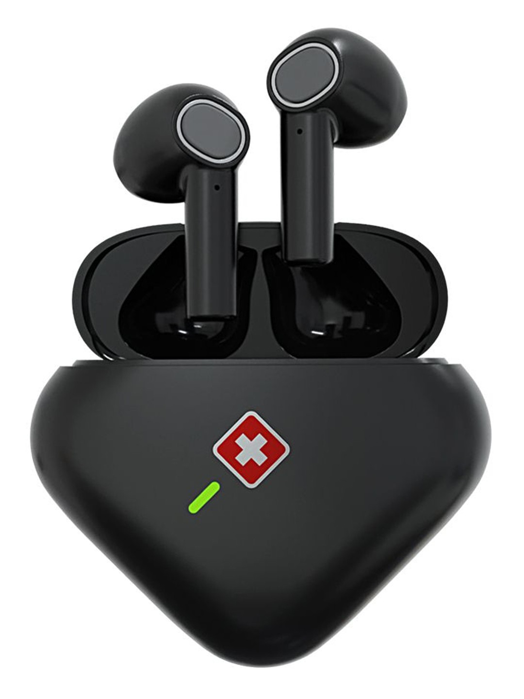 

SWISS MILITARY Black solid PIN-NA PODS Earbuds