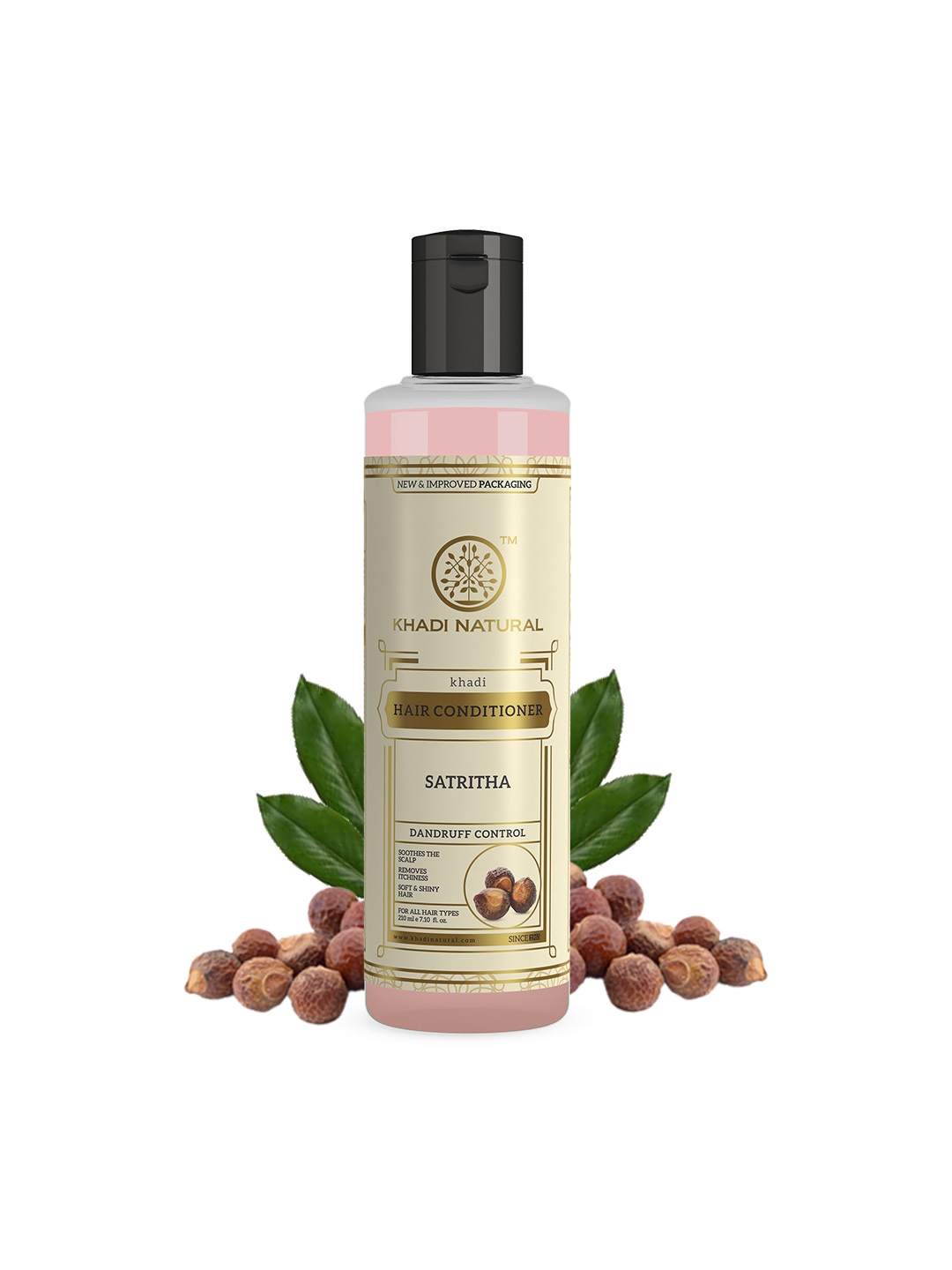 

Khadi Natural Satritha Hair Conditioner For Dandruff Control - 210ml, Pink
