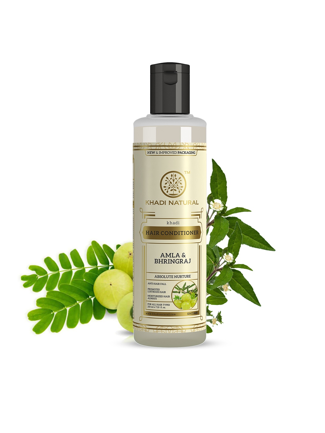 

Khadi Natural Amla & Bhringraj Hair Conditioner for Anti-Hair Fall - 210ml, Off white