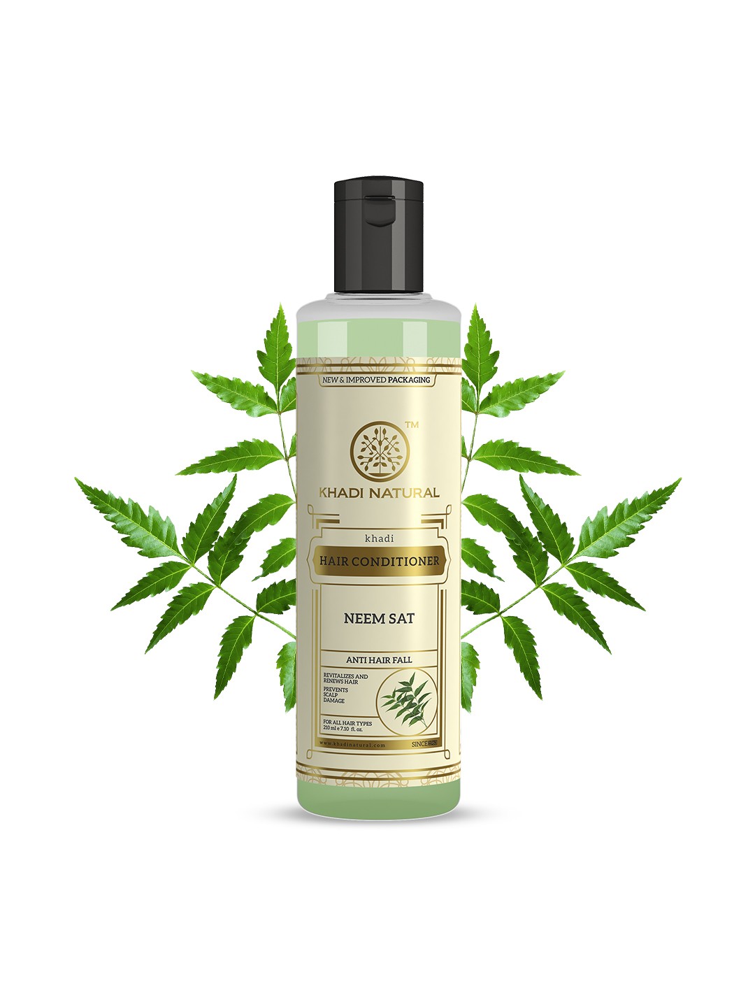 

Khadi Natural Neem Sat Hair Conditioner for Anti-Hair Fall - 210ml, Off white