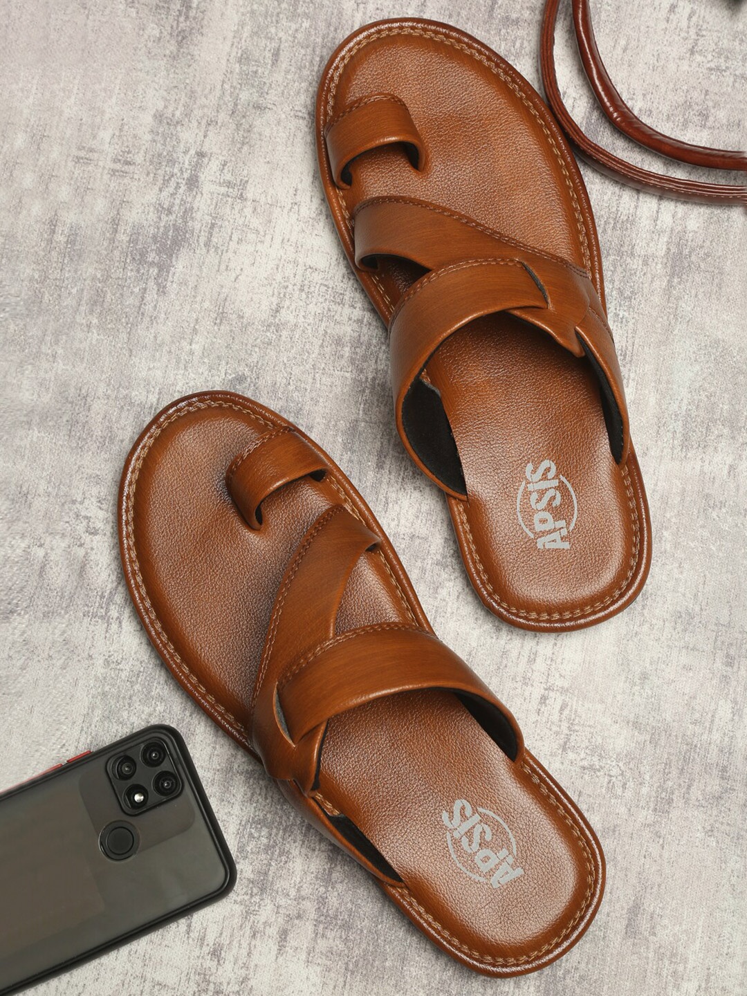 

Apsis Men Tan Comfort Sandals