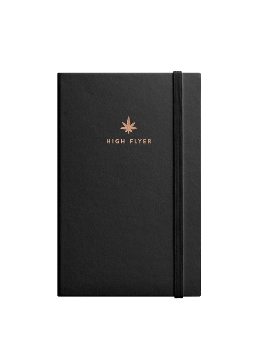 

The Art People Black Solid High Journal Notebook With Elastic Band
