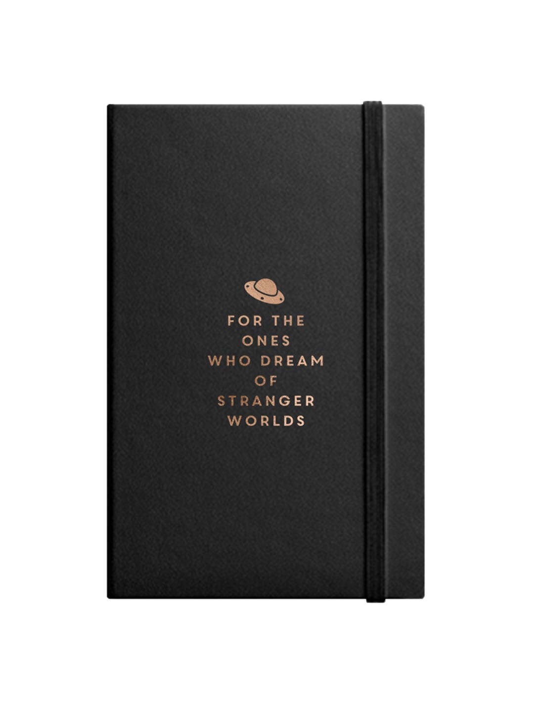 

The Art People Black Solid Stranger Worlds Journal Notebook