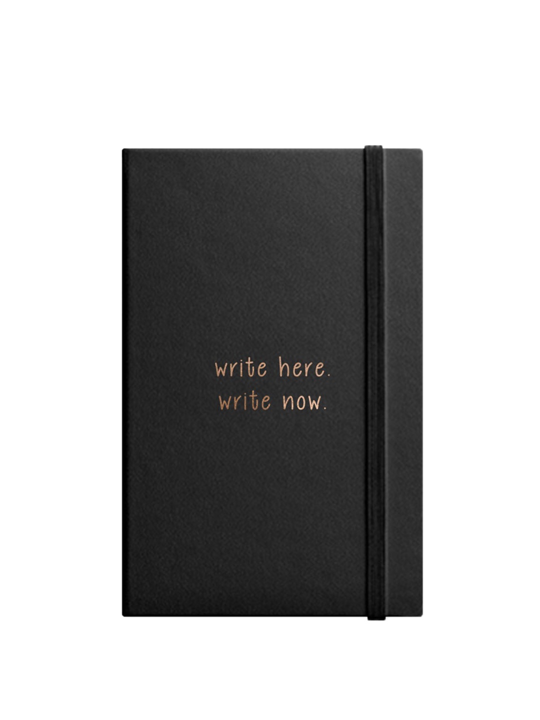 

The Art People Black Solid Write Here Write Now Journal Notebook