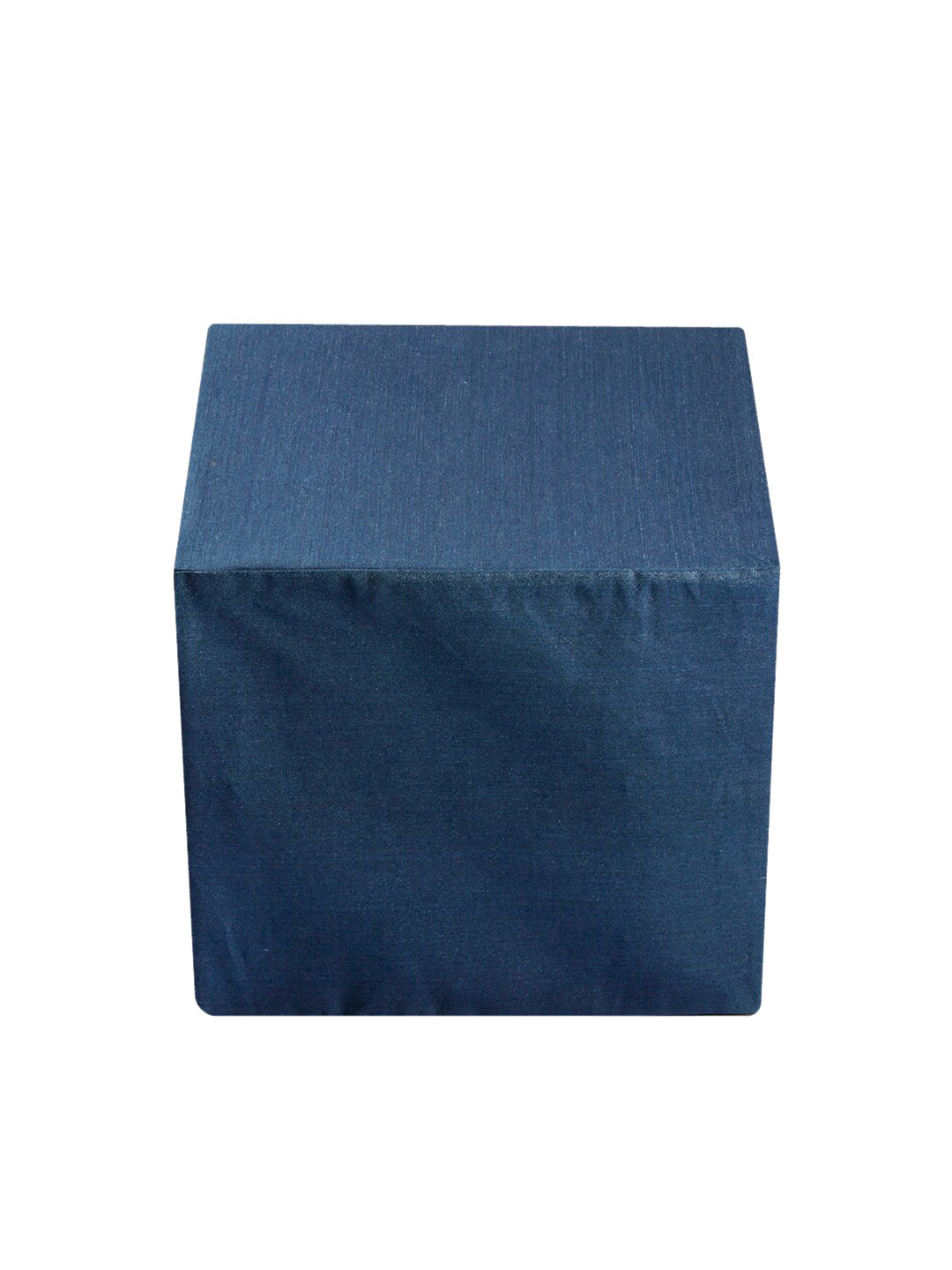 

The White Willow Unisex Blue Footrest Cube Cushion Pillows