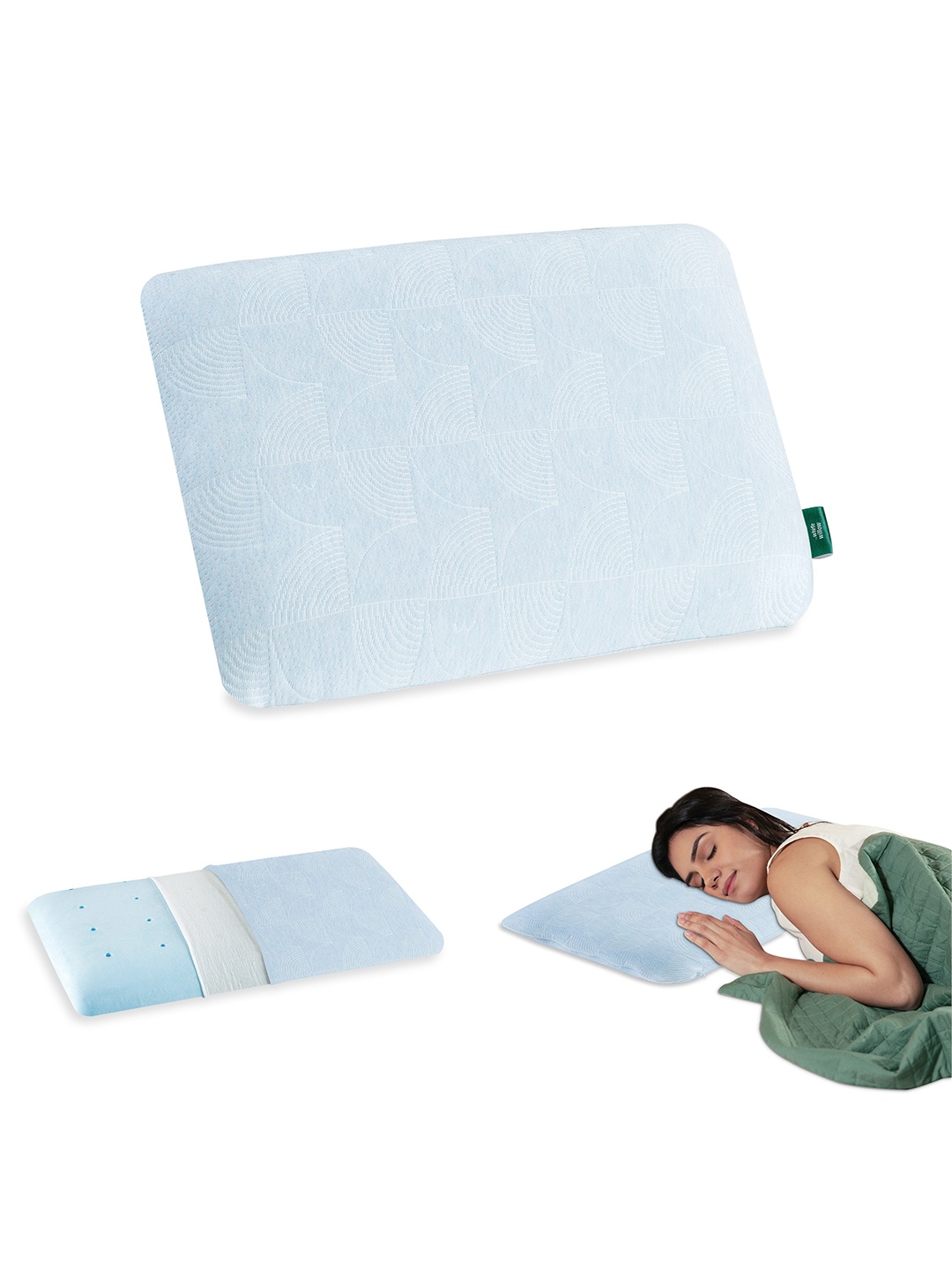 

The White Willow Unisex Green Pillows