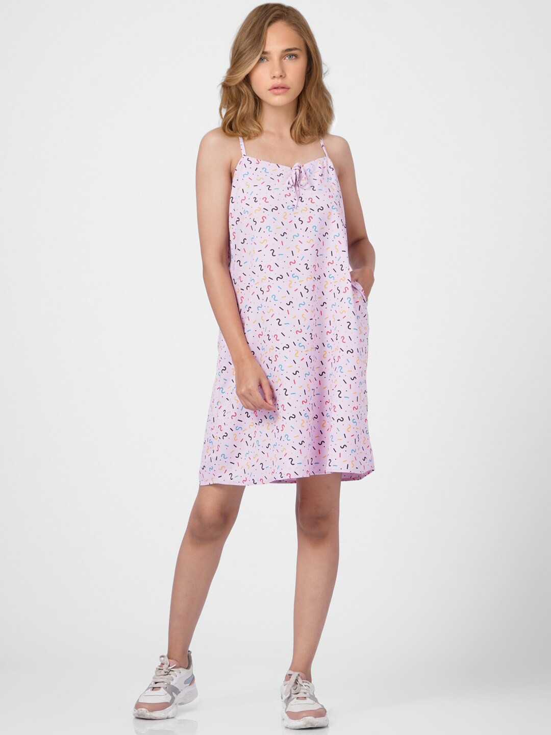 

ONLY Pink Floral A-Line Dress