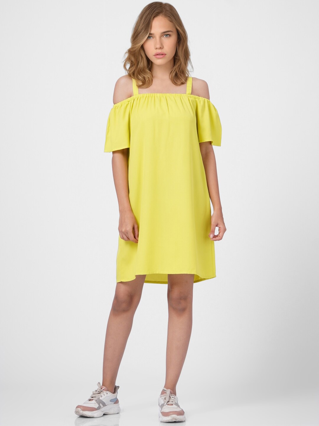 

ONLY Yellow A-Line Dress