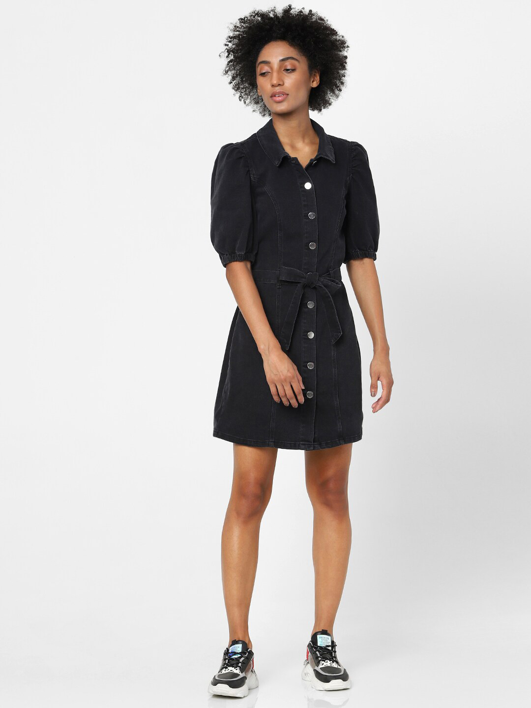 

ONLY Women Black Shirt Dress