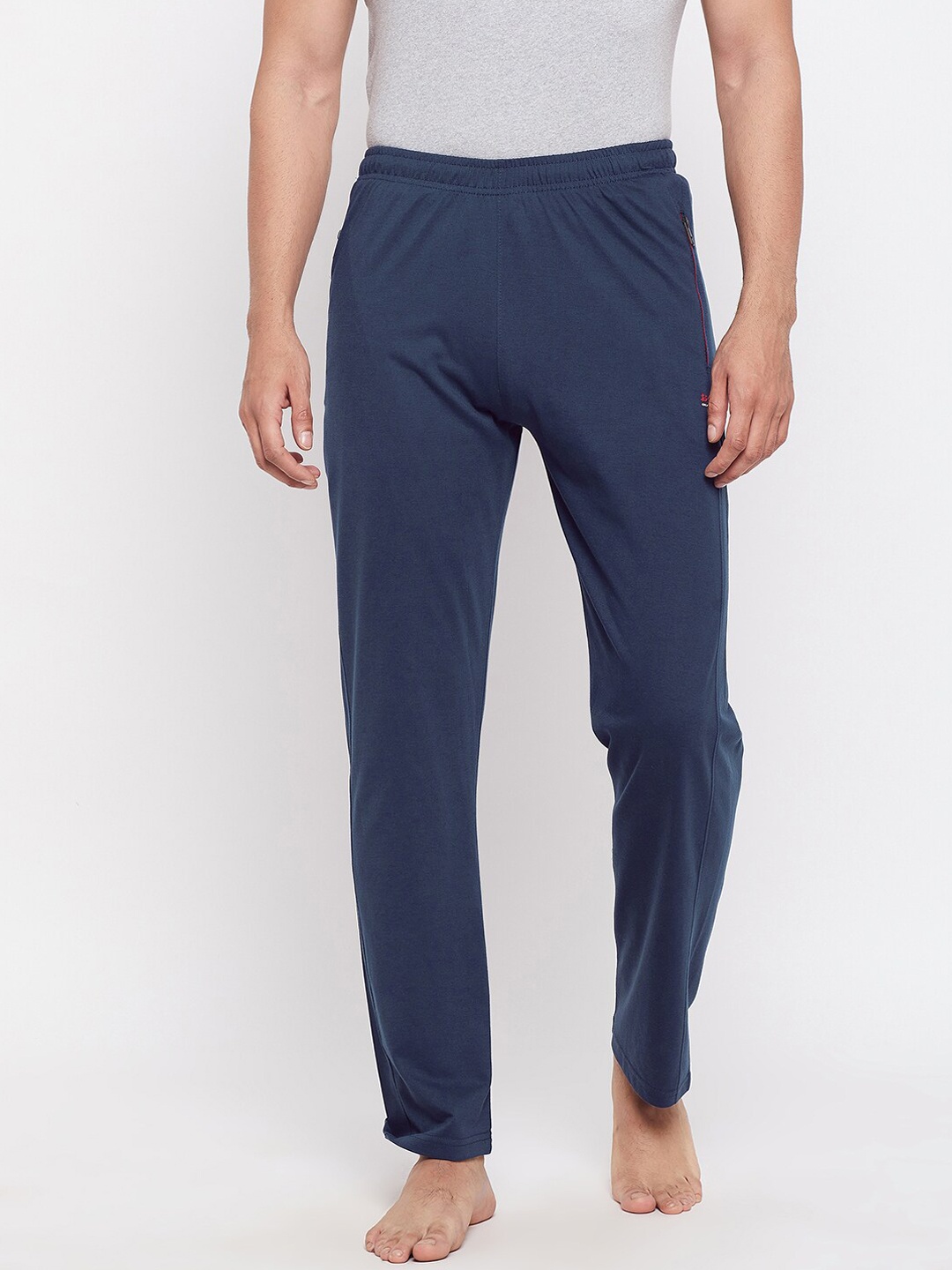 

Okane Men Navy Blue Solid Lounge Pants