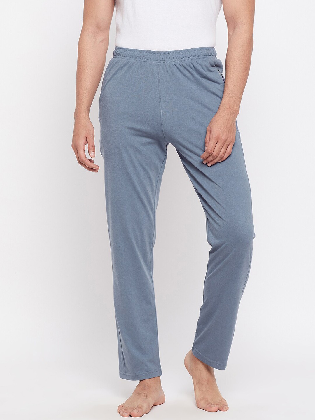 

Okane Men Blue Solid Lounge Pants