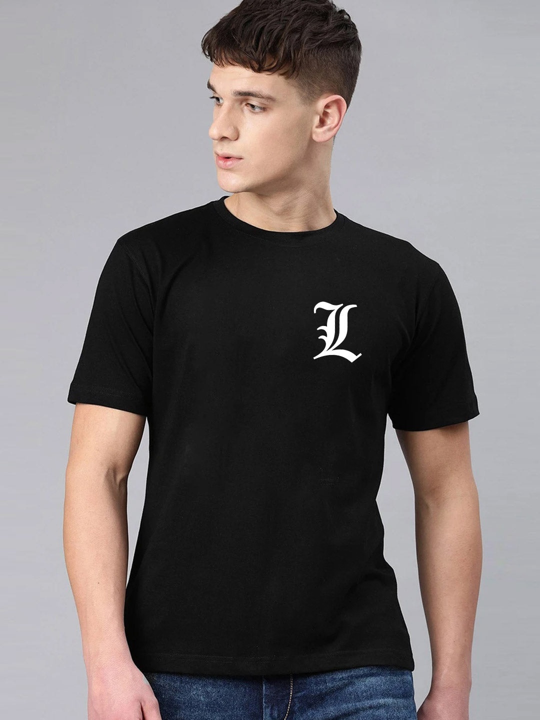 

BE AWARA Men Black T-shirt