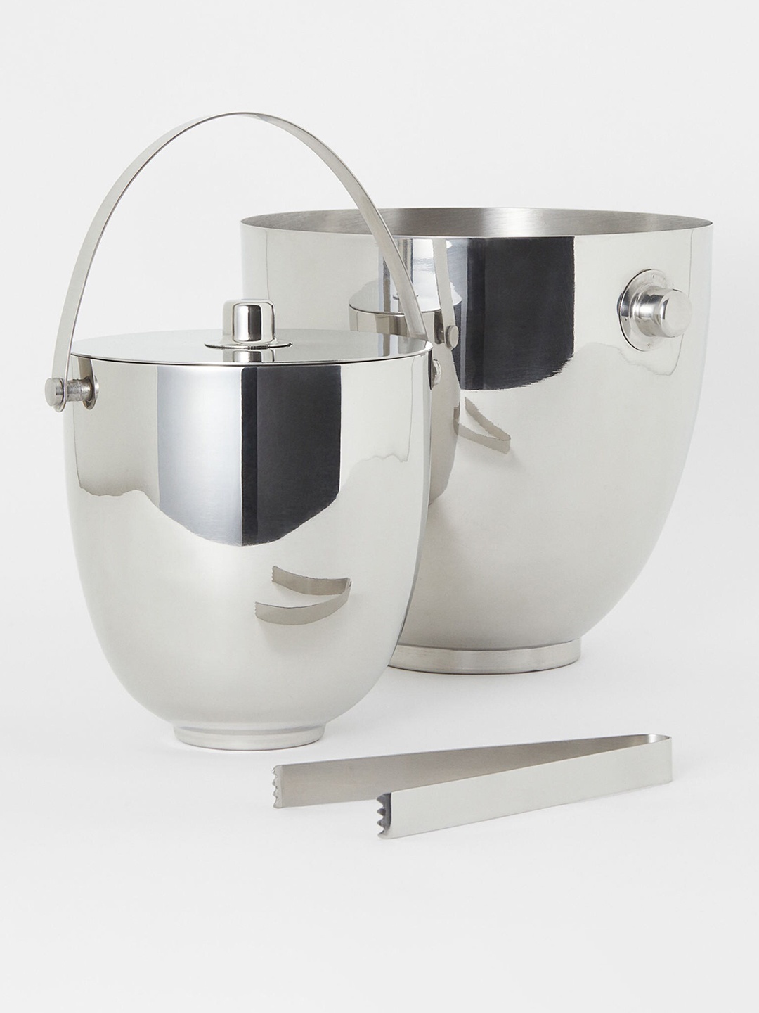 

H&M Silver Toned Metal Wine Container