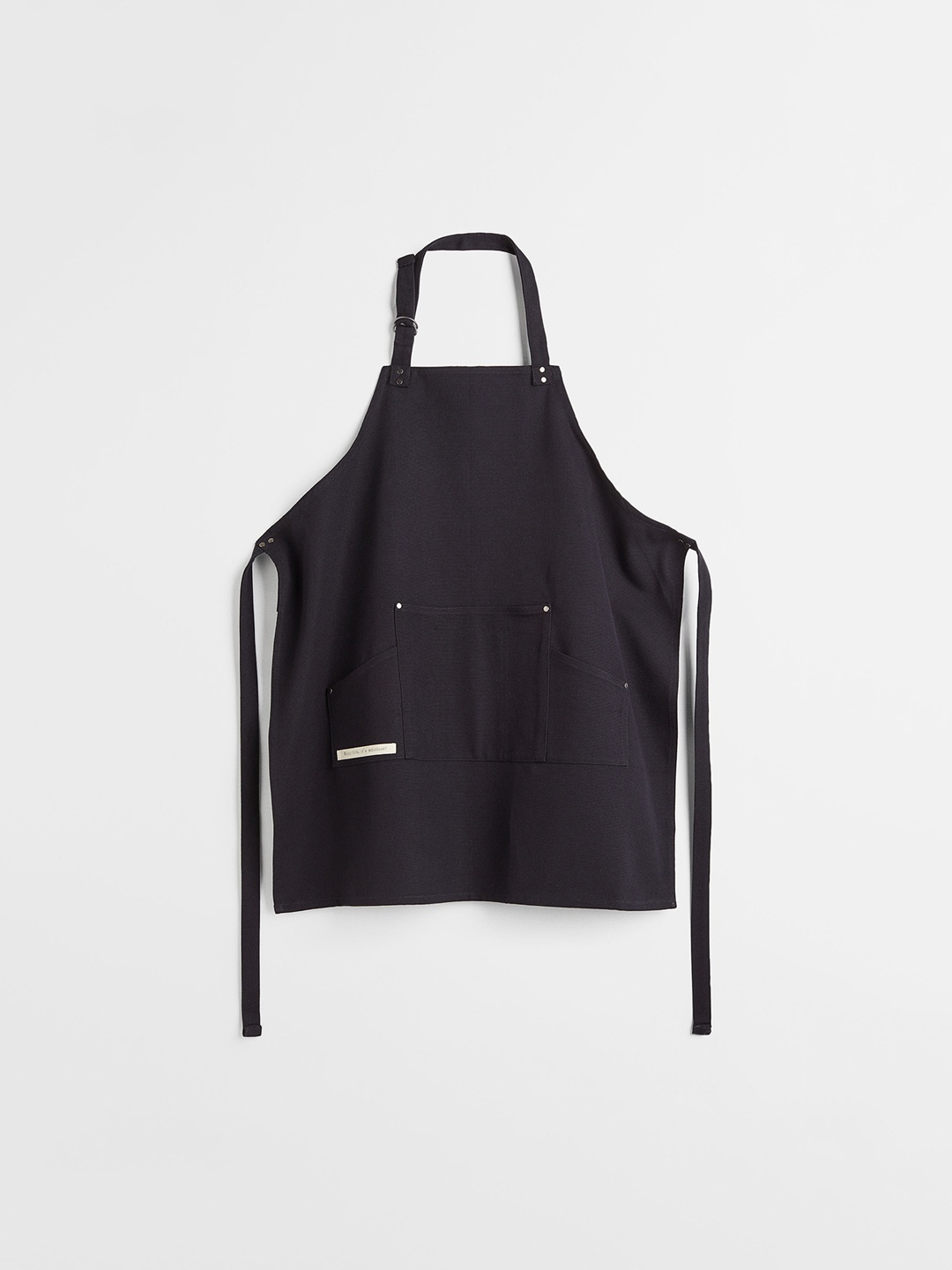 

H&M Black Solid Cotton Apron