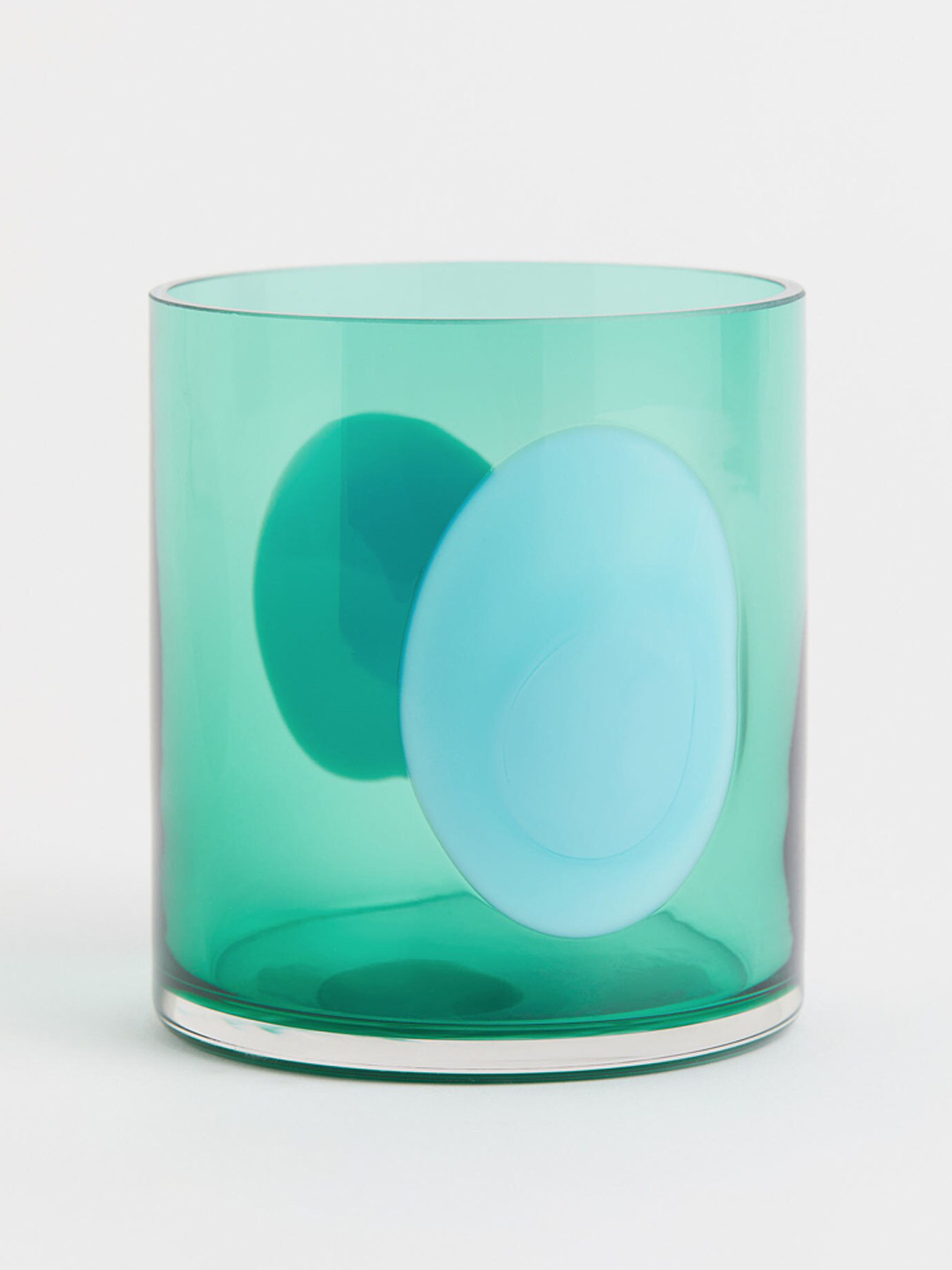 

H&M Green Glass Tealight Holder