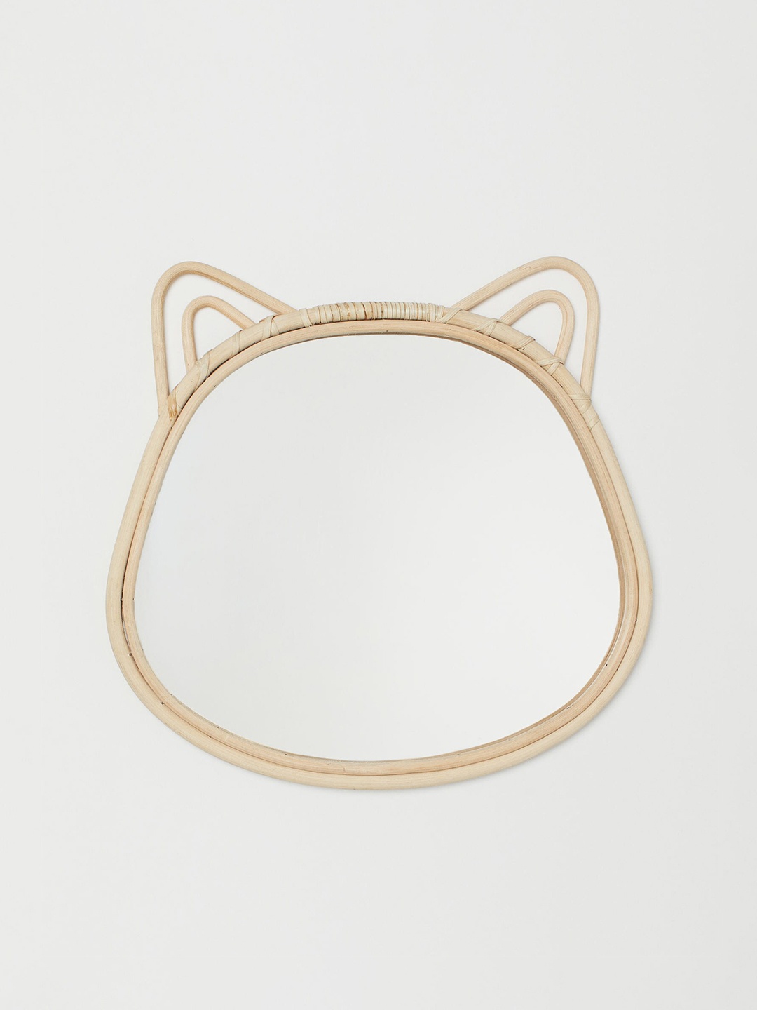 

H&M Beige Rattan-Framed Mirror